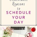 BE INSPIRED TO PLAN YOUR DAY! Scheduling your day is one of the most important things you can do to live a life you love and to realize your life goals. Invest 1 minute of your day to inspire yourself to make a daily schedule. BONUS, you can see what my actual schedule looks like. #inspo #dailyroutine #priorities #liveyourbestlife #selfcaretips #theexpectationgaps