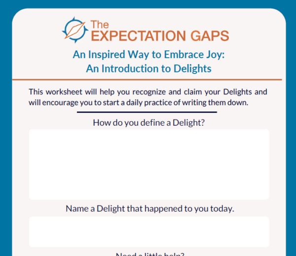 Embrace Joy Worksheet - The Expectation Gaps