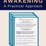This FREE worksheet will guide you through 4 steps of a spiritual awakening and empower you to apply these steps in a practical way so that you can make positive changes in your life. #spiritualgrowth #spiritualawakening #personalgrowth #mindfulliving #selfawareness